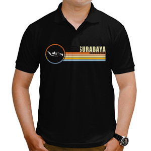 Kaos Polo Souvenir Indonesia Surabaya Sunset