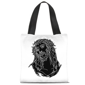 Tas Tote Fullprint Jesus - Siluet