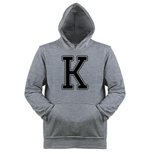 Jaket Hoodie Kaos Huruf K Keren
