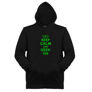 Jaket Hoodie Keep Calm And Geek On