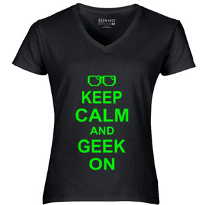 Kaos Keep Calm And Geek On
