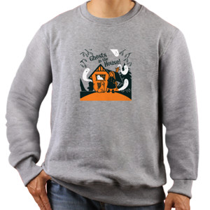 Jaket Sweater Halloween Ghosts In The House