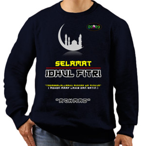 Jaket Sweater Selamat Idhul Fitri Y