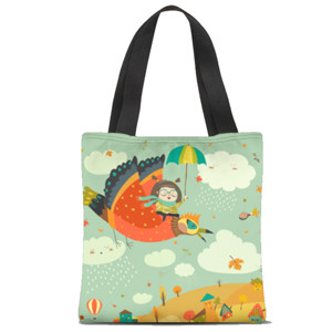 Tas Tote Fullprint PHOENIX GIRL