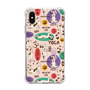 Yoga Dog Poses in Peach Casing HP