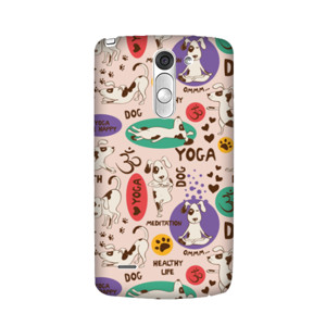 Yoga Dog Poses in Peach Casing HP