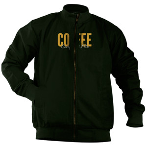 Jaket Bomber Kaos Coffee Completes Me