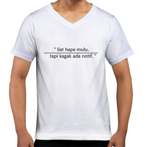 Kaos  tshirt notif