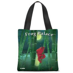 Tas Tote Fullprint Tas Tote Full Print Frog by Co_mbro
