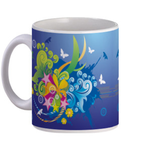 Mug BEAUTY COLORFUL FLORAL HD