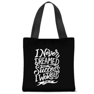Tas Tote Fullprint I Never Dreamed About Success I Worked For It