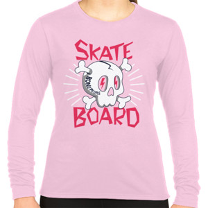 Kaos Skull Skateboard  