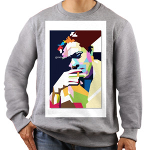 Jaket Sweater Kaos Chairil Anwar WPAP Putih