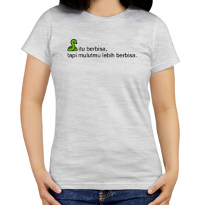 Kaos Kaos Pria Mulut Berbisa V-Neck by Co_mbro