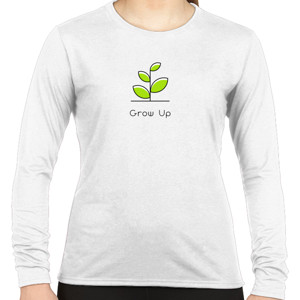 Kaos Kaos Wanita Grow Up Lengan Panjang by Co_mbro