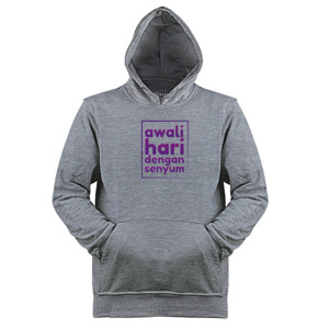 Jaket Hoodie Awali Hari dengan Senyum