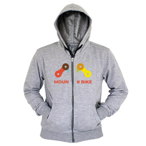 Hoodie Zipper MTB Chain Rainbow