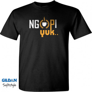 Kaos t-shirt ngopi yuk style
