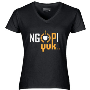 Kaos t-shirt ngopi yuk style