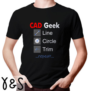 Kaos CAD Geek Activity (white text) - AutoCAD Master