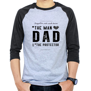 Kaos Raglan DAD THE PROTECTOR