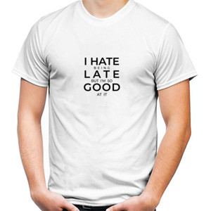 Kaos Kaos HATE BEING LATE - BLACK