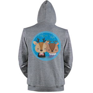 Jaket Hoodie Deer Stars (hanya belakang)