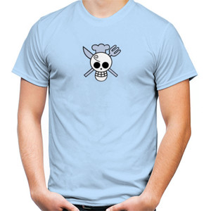 Kaos Vinsmoke Sanji Jolly Roger Logo - One Piece
