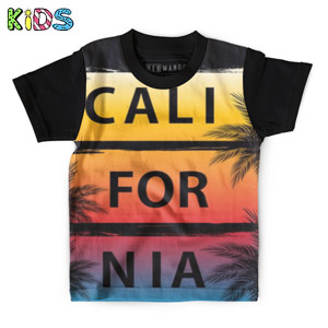 Kaos Anak Full-Print kaos anak Abstract california palm