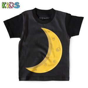 Kaos Anak Full-Print Bulan Sabit (Crescent Moon)