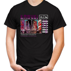 Kaos Japan kabuki streetwear desain