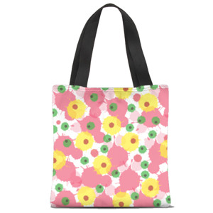 Tas Tote Fullprint Tas jinjing motif bunga