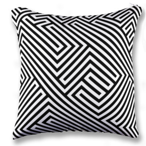 Bantal POLA GARIS HITAM PUTIH