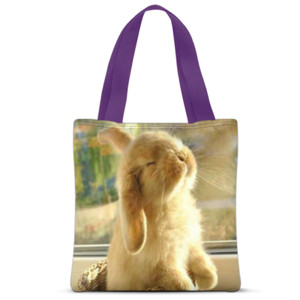 Tas Tote Fullprint Rabbit Summer