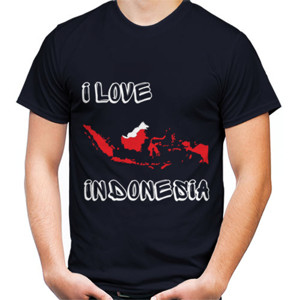 Kaos I Love Indonesia