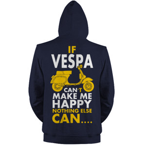 Jaket Hoodie VESPA MAKES ME HAPPY 3