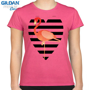 Kaos pure heart flamingo