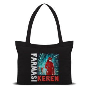 Tas Tote FARMASI KEREN APOTEKER KEREN #1