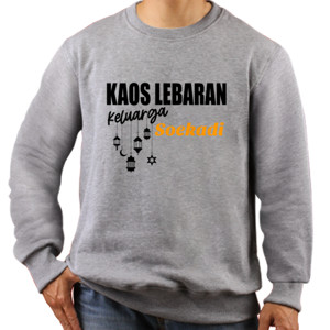 Jaket Sweater Kaos Lebaran Keluarga Customized