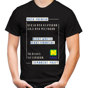 Kaos UAAA Kaos Dewasa Custom NASA