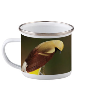 Mug Enamel Lesser Bird of Paradise