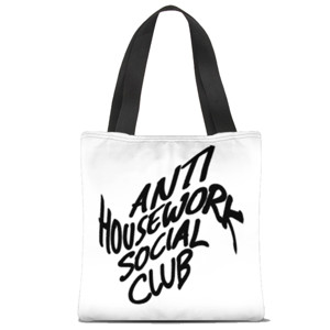 Tas Tote Fullprint Anti Housework Social Club
