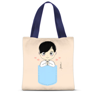 Tas Tote Fullprint Cute pocket