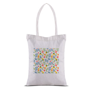 Tas Tote Motif Bunga