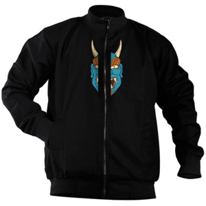 Jaket Bomber Japanese Blue Mask