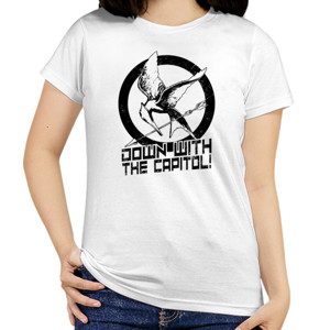 Kaos Wanita Down With The Capitol