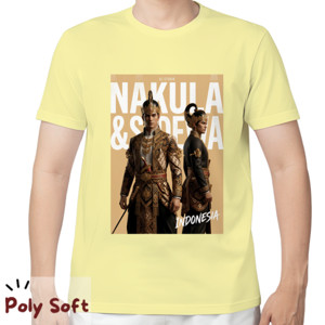 Kaos Kaos Nakula Sadewa Poly Soft Yellow Tee