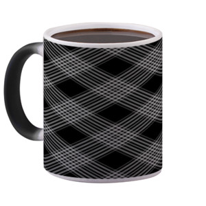 Mug Bunglon Diagonal Black