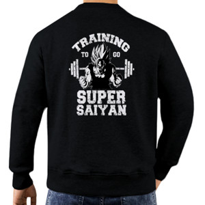 Jaket Sweater kaos gym goku