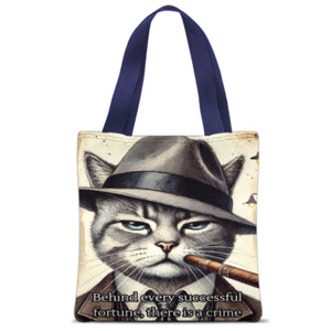 Tas Tote Fullprint cat lover tote bag